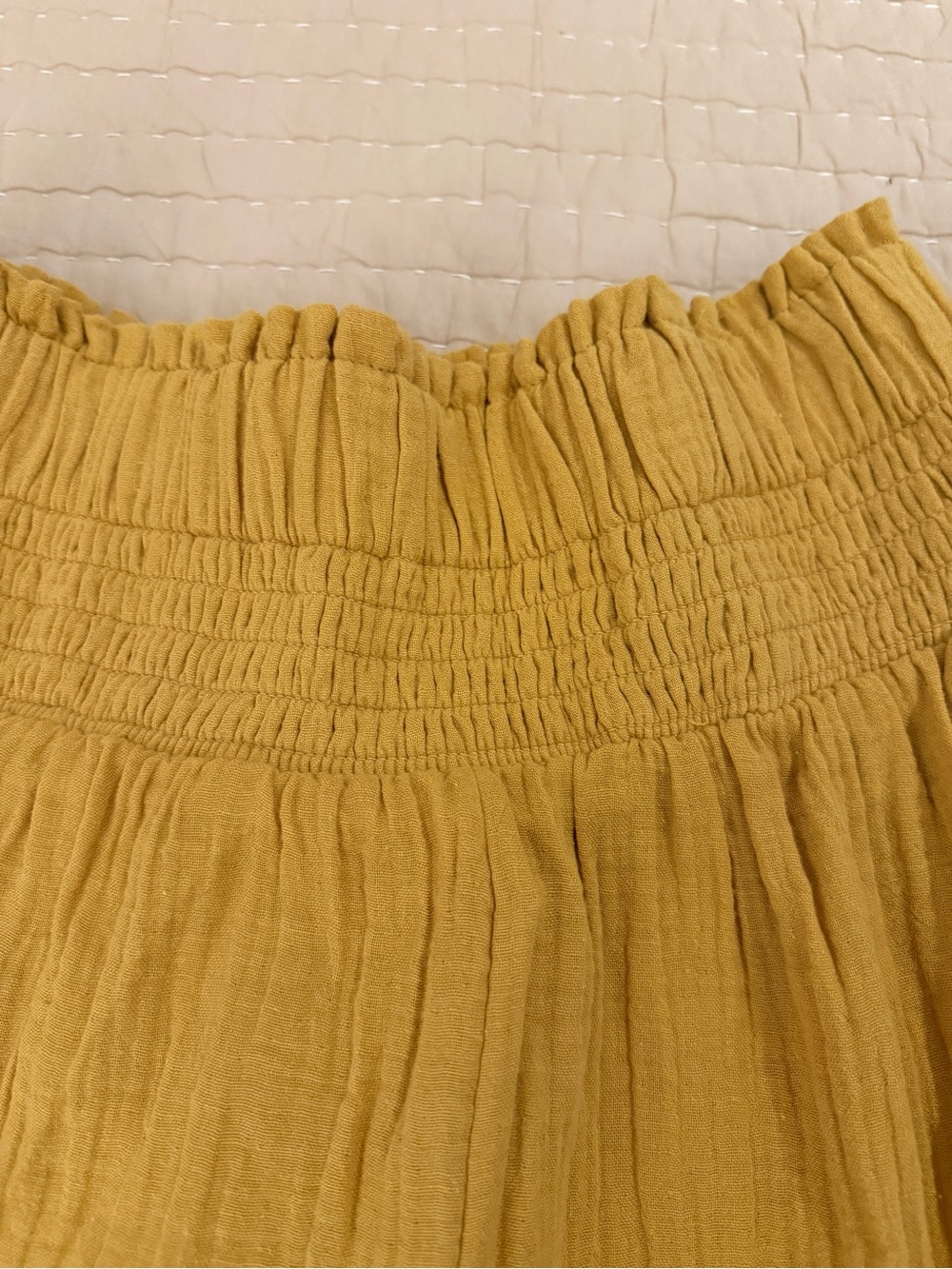 Womens SP Wide-Leg Pull-On Pants - Mustard - Picture 3 of 4